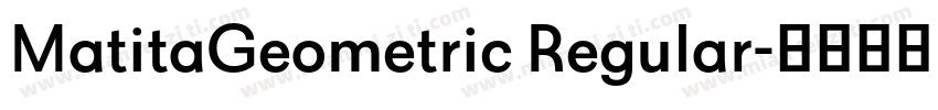 MatitaGeometric Regular字体转换